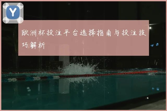 欧洲杯投注平台选择指南与投注技巧解析